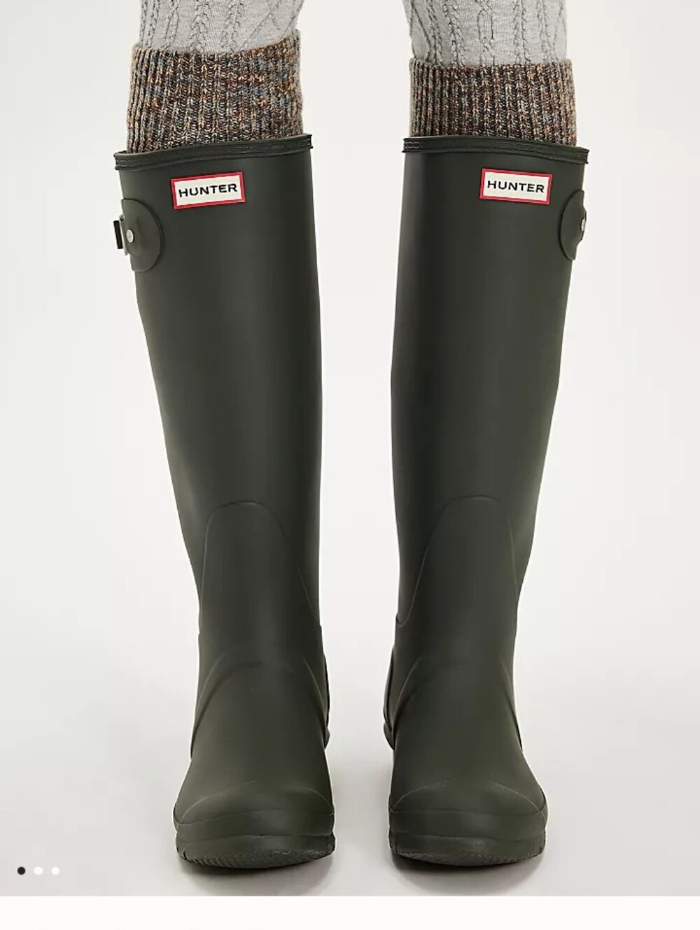 New In Box Hunter Original Tall Rain Boots Hunter Green US Size 5 NWT MSRP $190